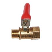 Кран шаровой мини (латунь) 1/4'' ВР х НР (рычаг)