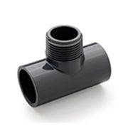 Тройник клеевой ВхНРхВ 90° (нПВХ) 25 мм x 1/2'' х 25 мм