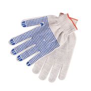Перчатки х/б с ПВХ БЕЛЫЕ 5-нитка (10 класс)