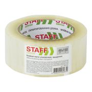 Скотч упаковочный 48 мм х 150 м (прозр.) толщ.40 микрон / STAFF
