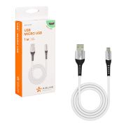 Кабель з/у Micro USB (1 м) белый Soft-Touch / AIRLINE