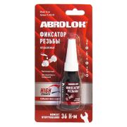 Герметик резьбовой (фиксатор резьбы) ABRO (неразъемный красный) 10 мл КИТАЙ